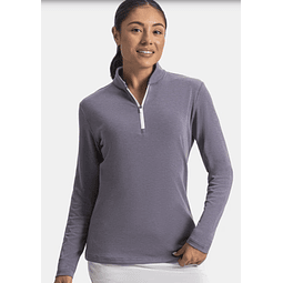 Poleron de Mujer Cierre 3/4 Violeta