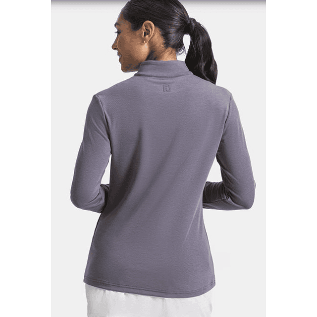 Poleron de Mujer Cierre 3/4 Violeta