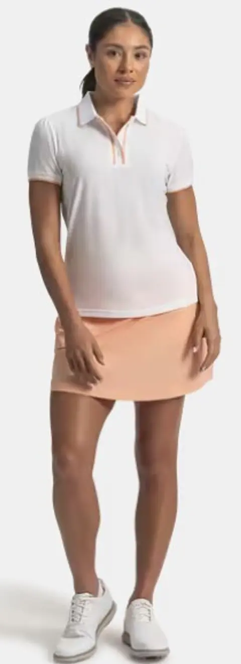 Polera polo de mujer blanco 