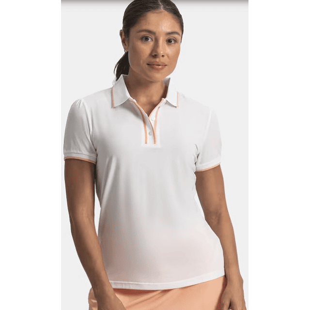 Polera polo de mujer blanco 