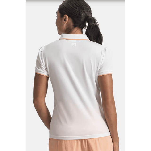 Polera polo de mujer blanco 