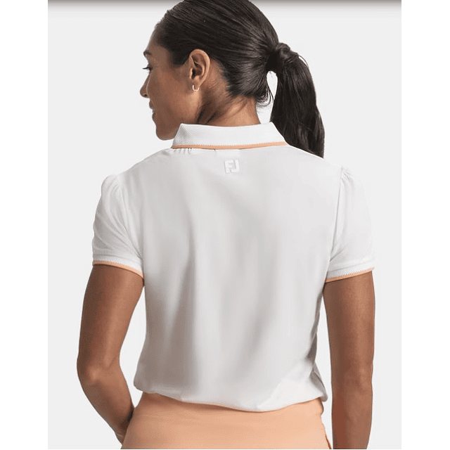 Polera polo de mujer blanco 