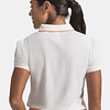 Polera polo de mujer blanco 