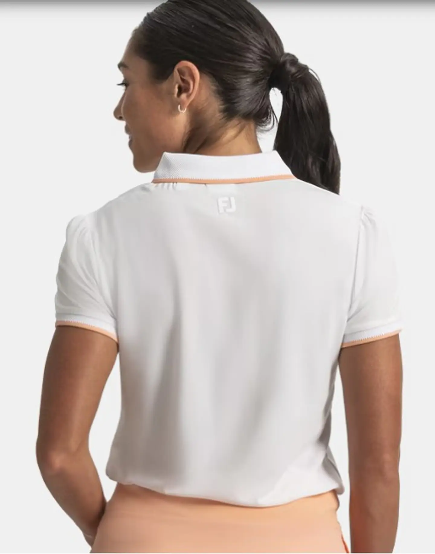 Polera polo de mujer blanco  6