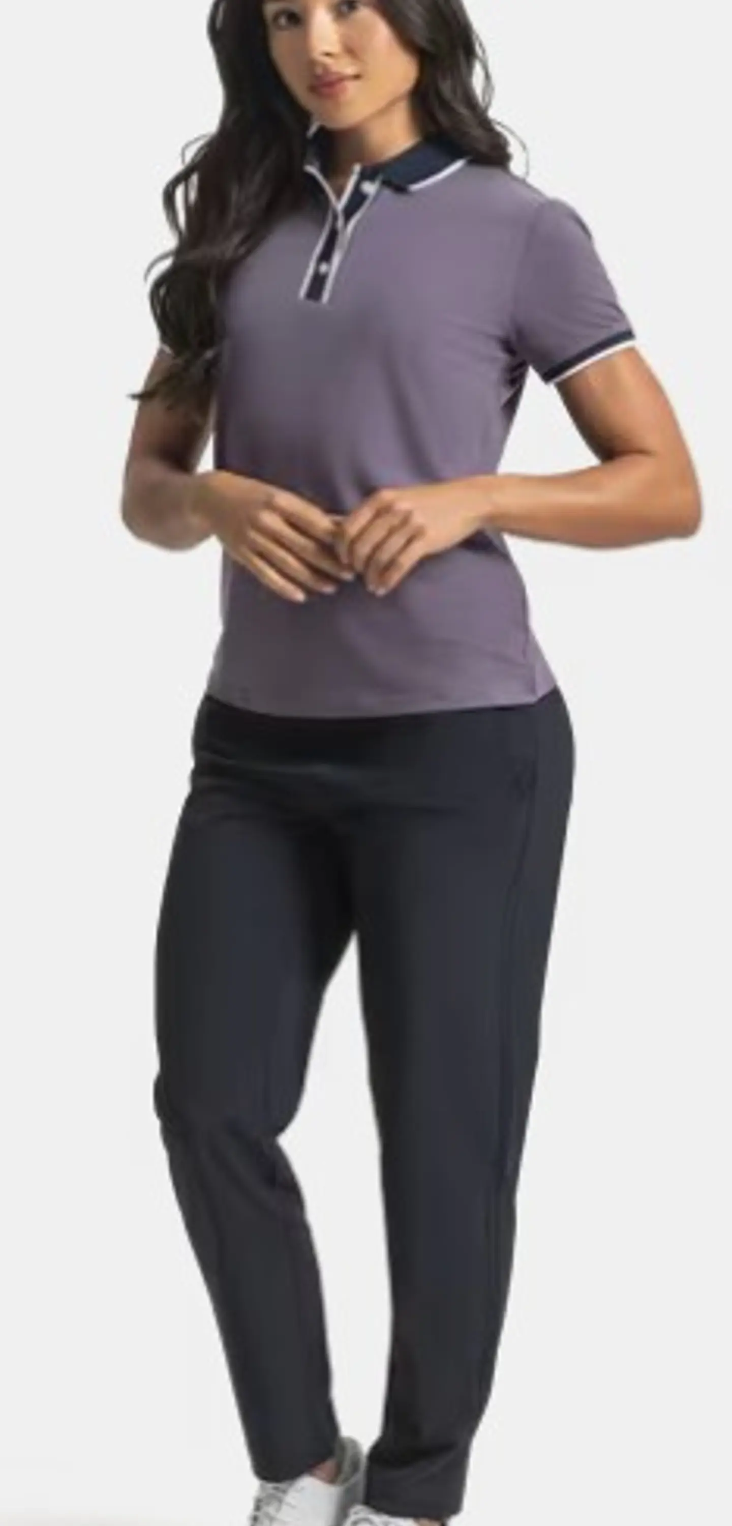 Polera polo de mujer violeta  3