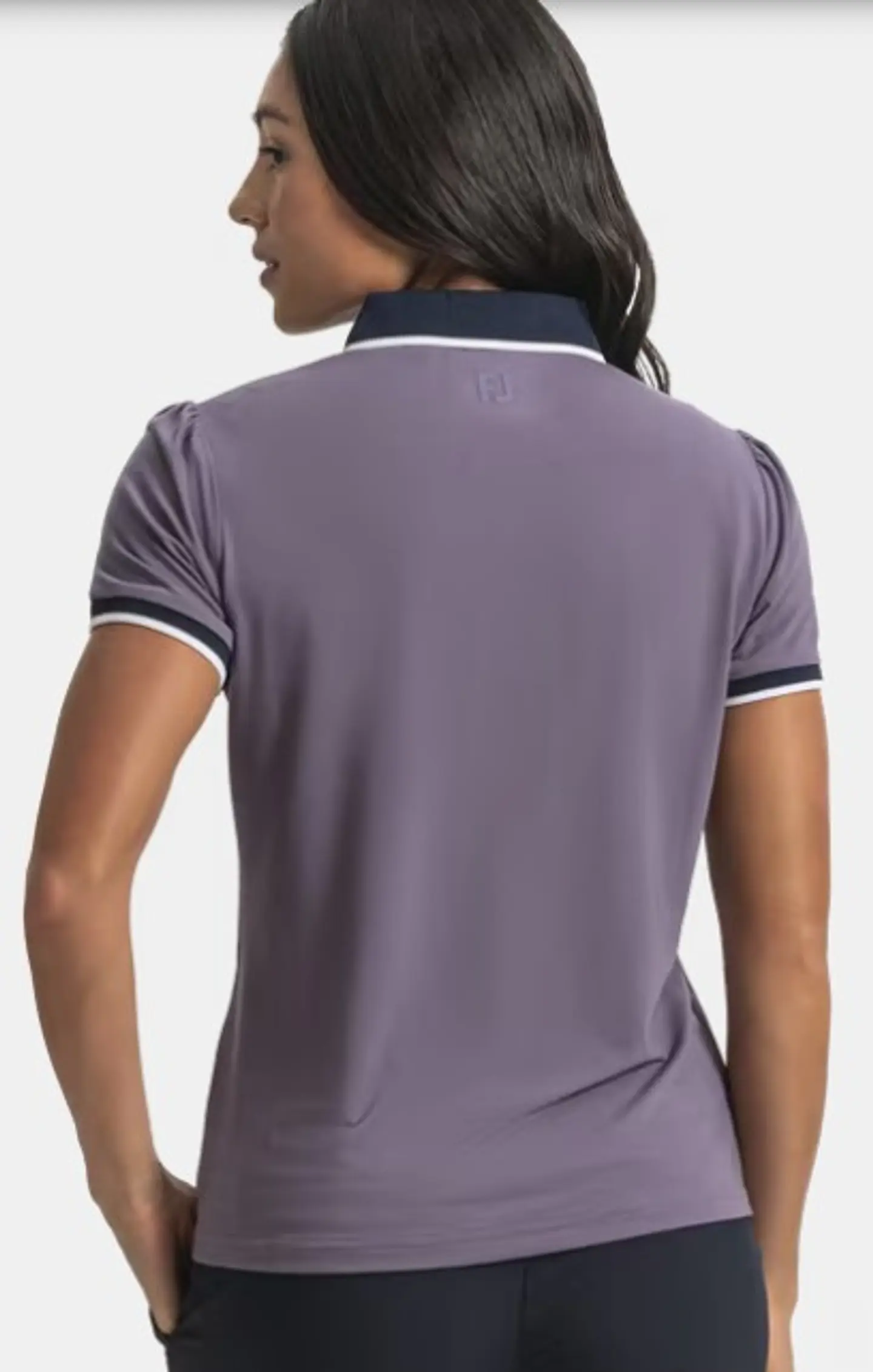Polera polo de mujer violeta  4