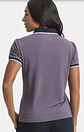 Polera polo de mujer violeta  - Miniatura 4