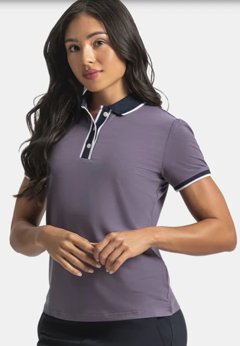 Polera polo de mujer violeta 