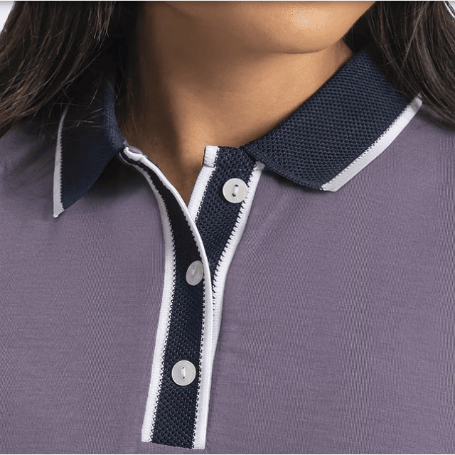 Polera polo de mujer violeta 