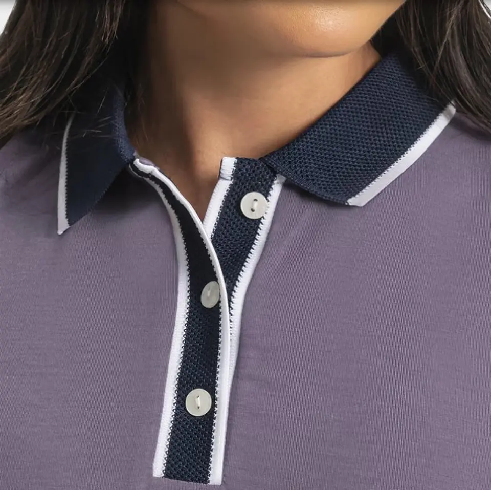 Polera polo de mujer violeta  5