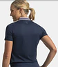 Polera Polo mujer cierre 3/4 Azul - Miniatura 4