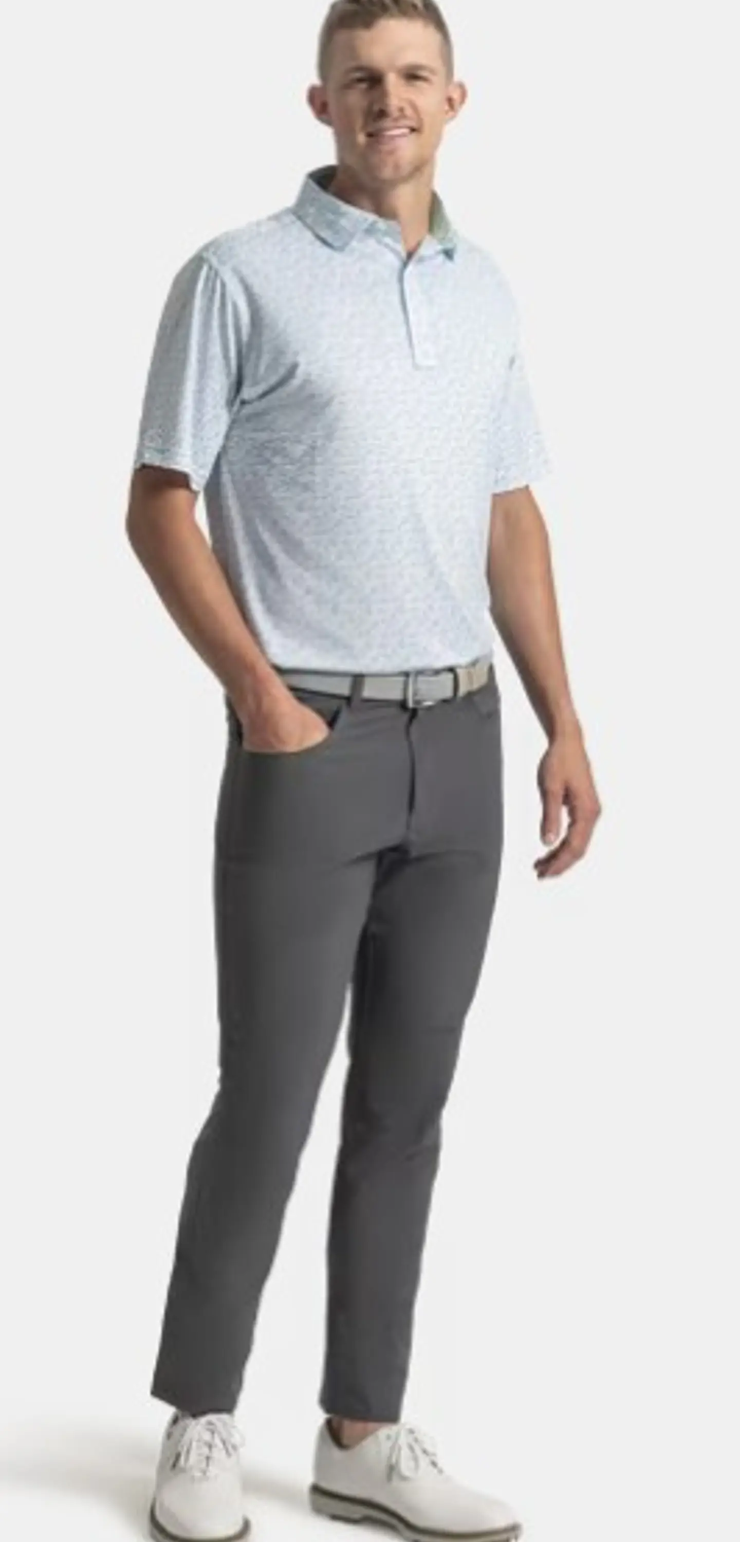 Polera Hombre Surf celeste  2