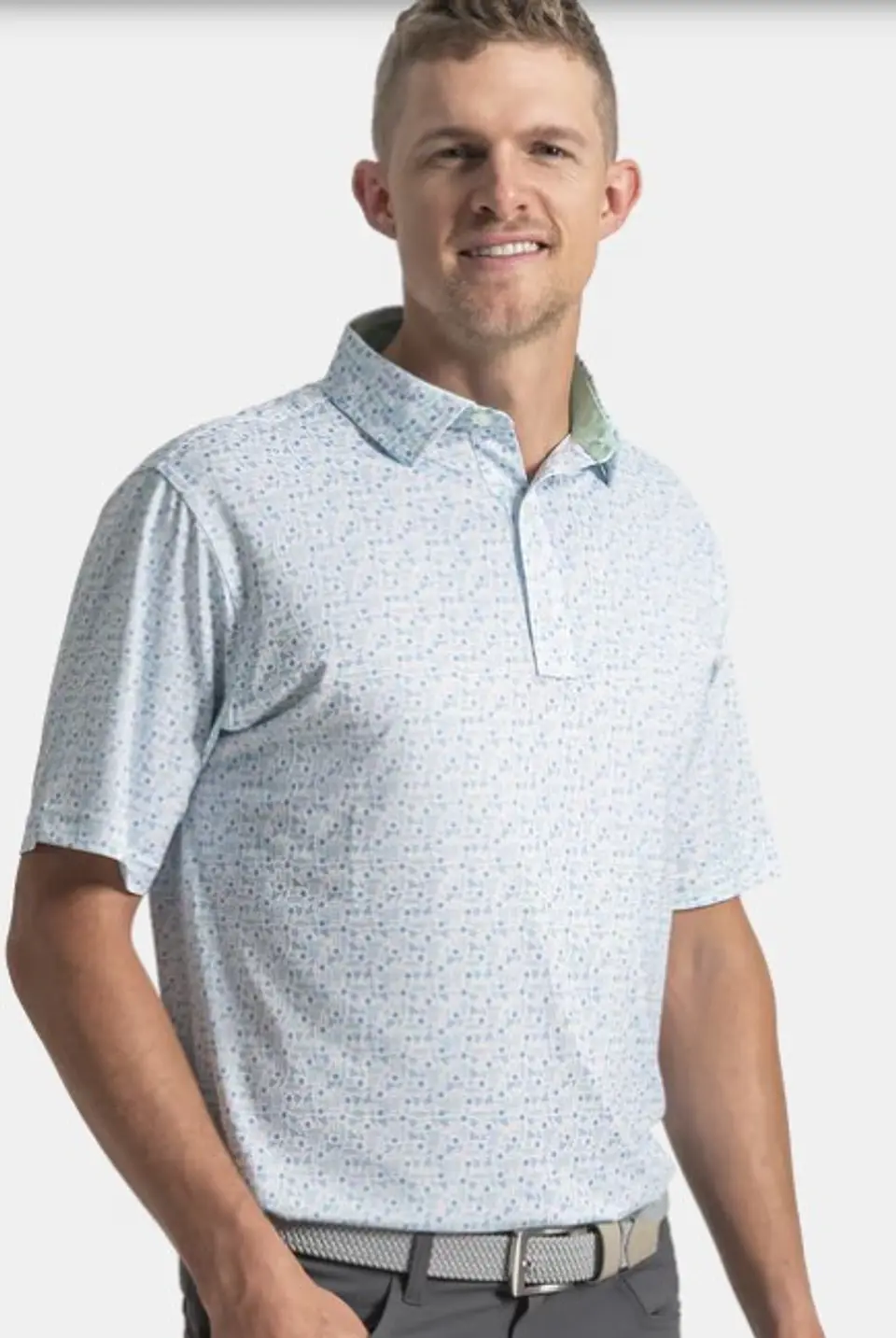 Polera Hombre Surf celeste  4