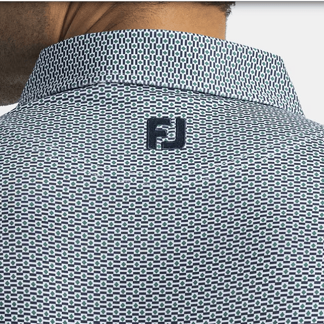 Polera Hombre Bandera Nautica Verde/azul/blanco 