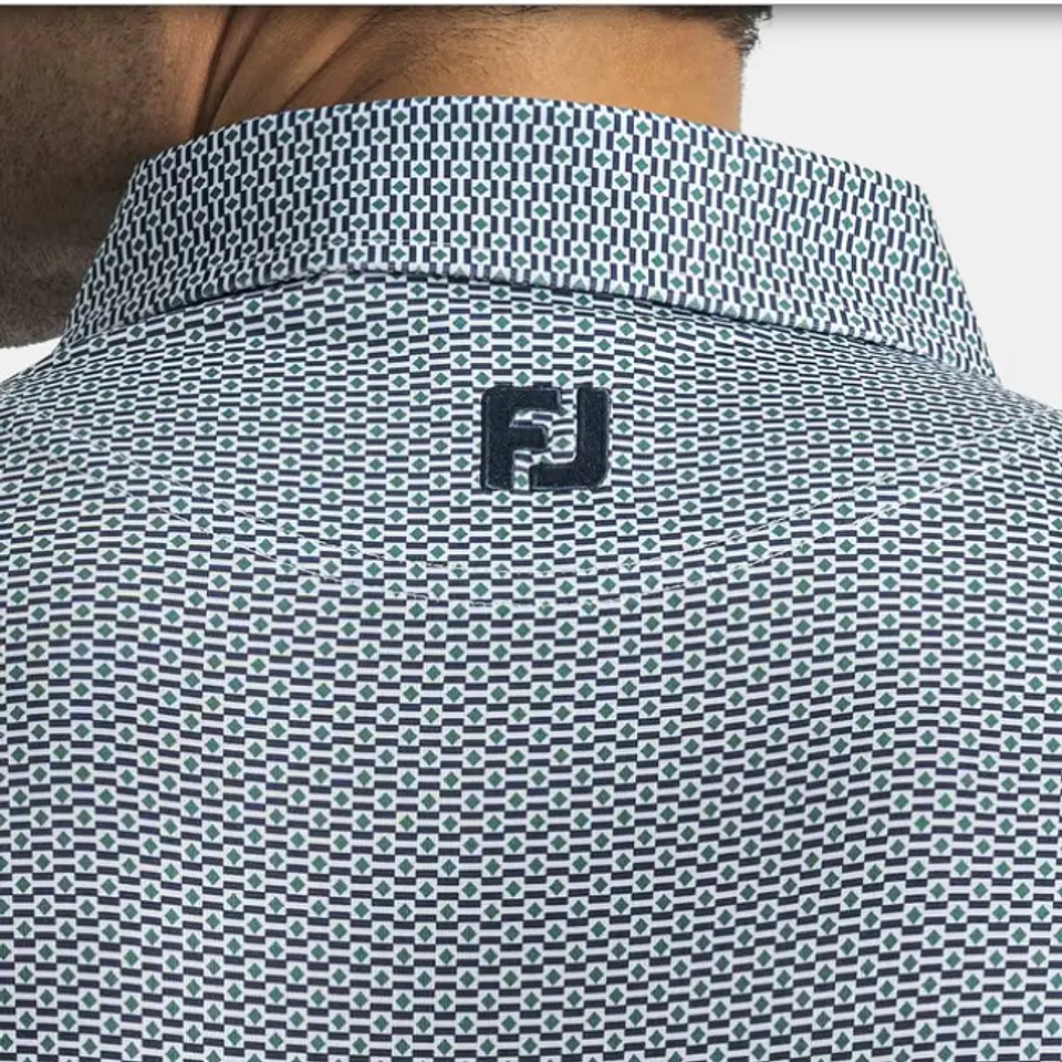 Polera Hombre Bandera Nautica Verde/azul/blanco  5