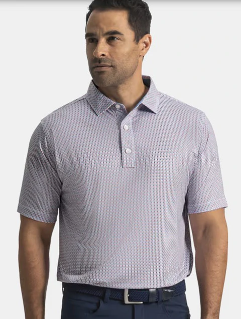 Polera Hombre Bandera Nautica Rojo/Azul/Blanco 