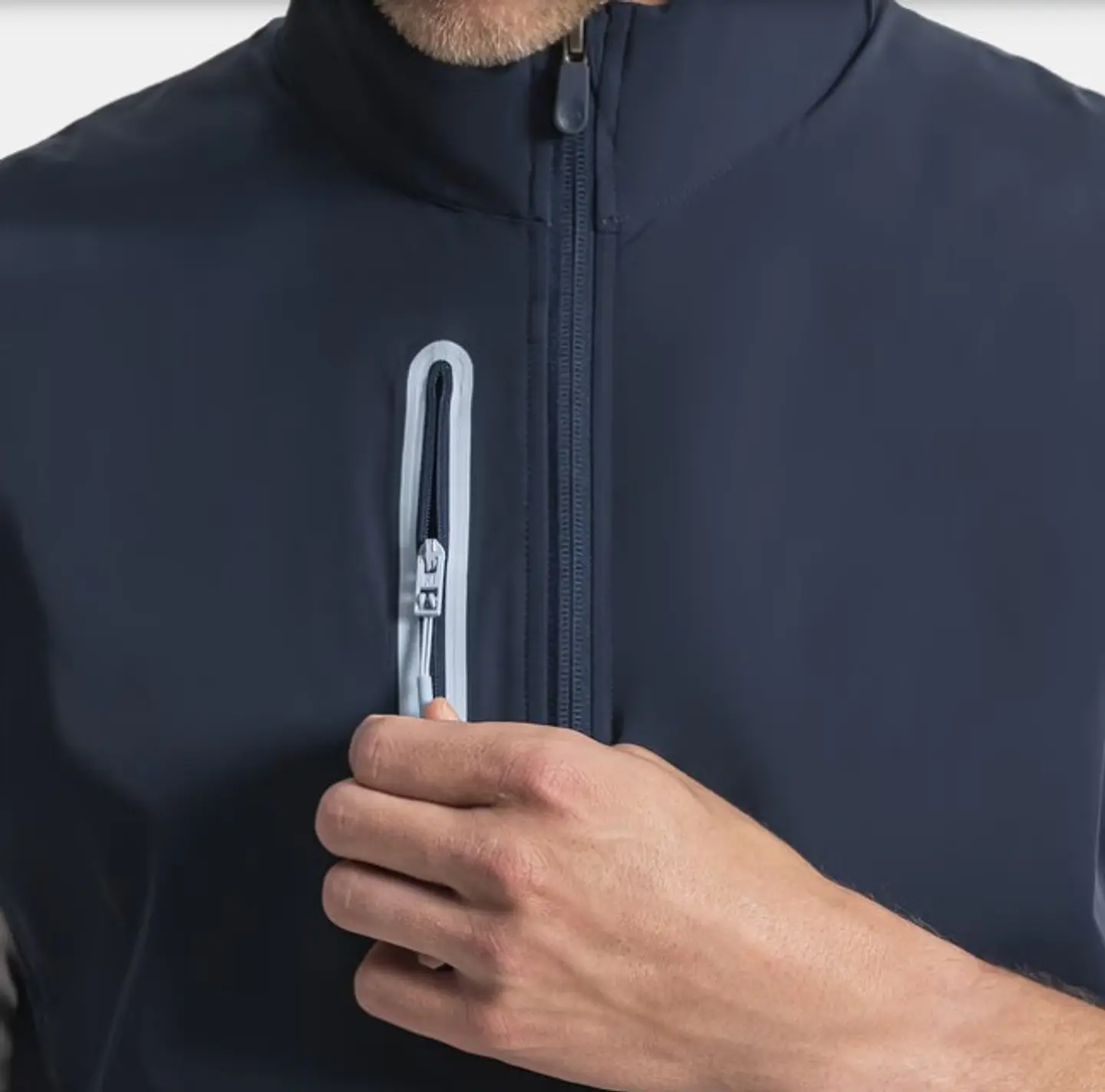 Chaqueta sin manga TempoSeries Azul  4