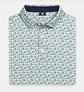 Polera Footjoy Surfs Up Lisle Verde / Blanco / Amarillo / Azul Marino - Miniatura 1