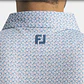 Polera Footjoy Floral Mark Lisle Azul/Blanco - Miniatura 3