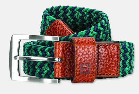 Cinturon de golf Tejido FJ Verde/Azul 