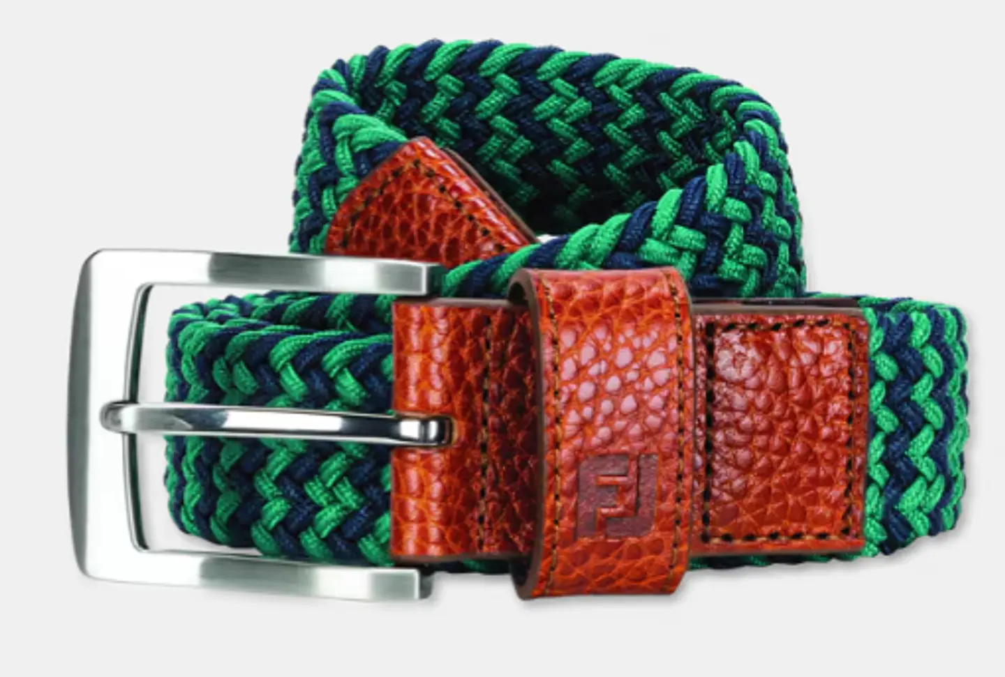 Cinturon de golf Tejido FJ Verde/Azul  1