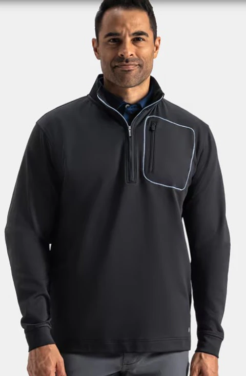 Poleron ThermoSeries cierre 3/4 Negro 
