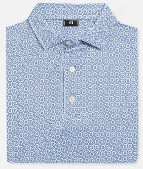 Polera Club Cube Blanco/Celeste