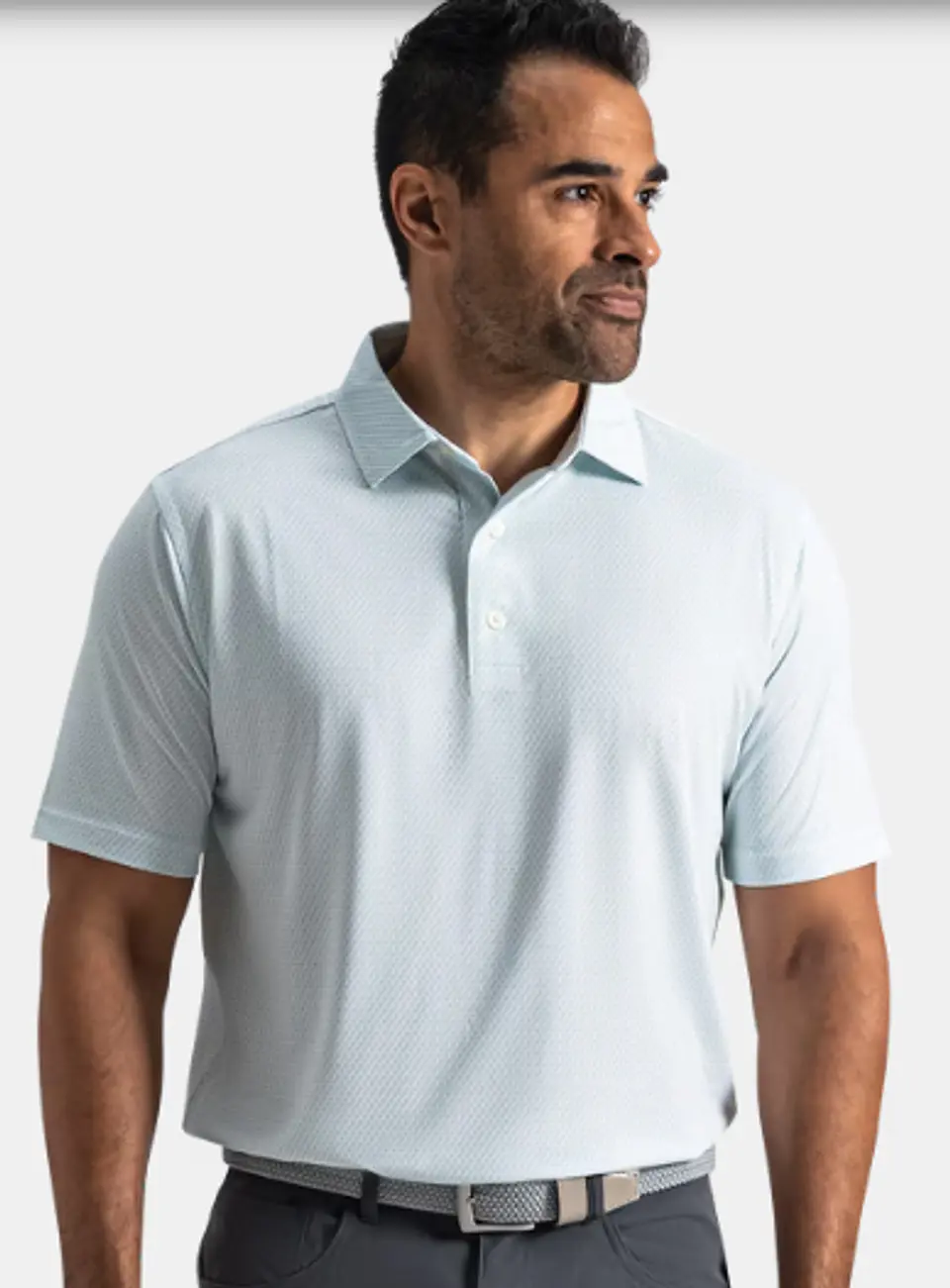 Polera de bandera blanco/verde/ brisa azul 2
