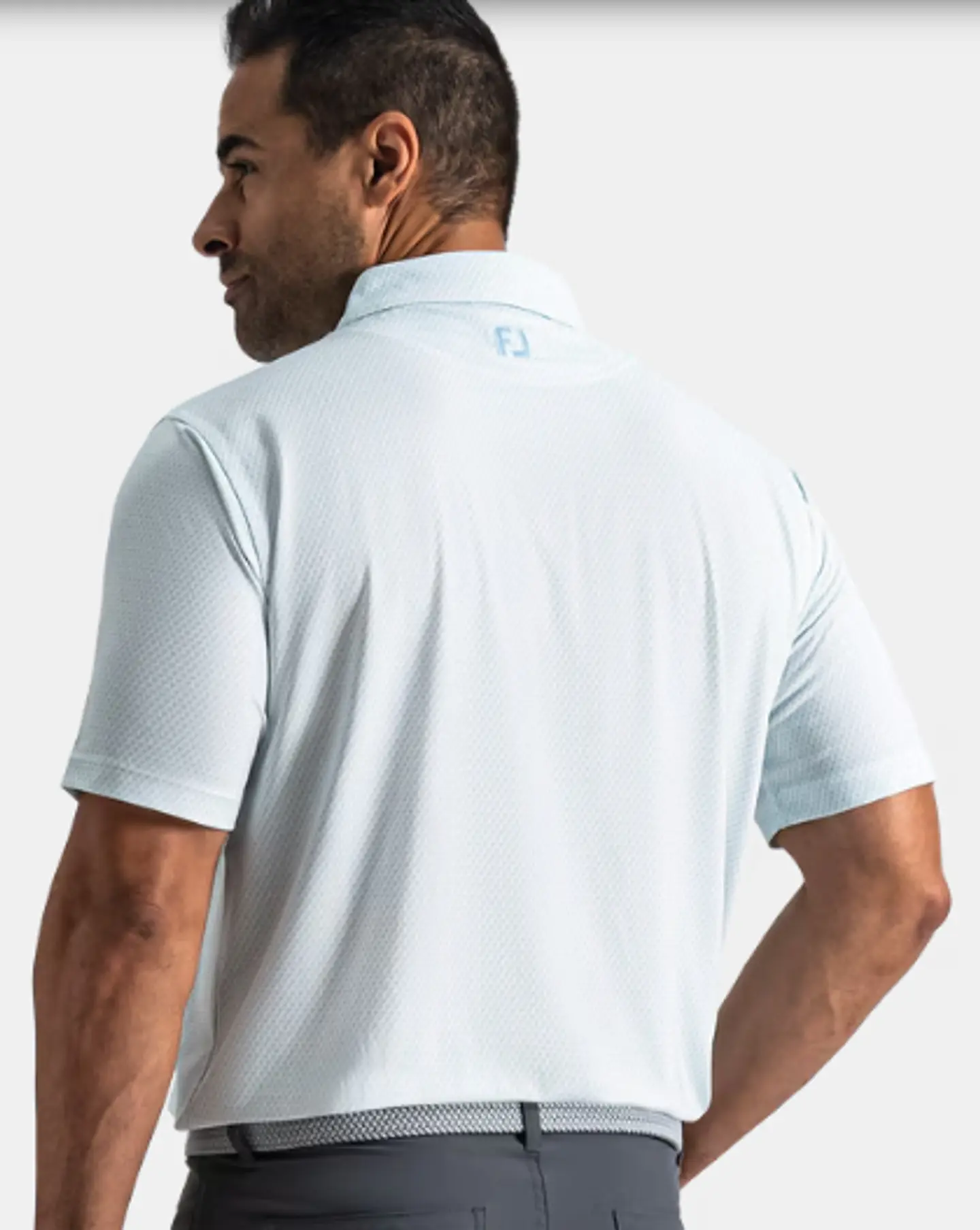 Polera de bandera blanco/verde/ brisa azul 3