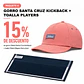 Pack 4: Gorro Titleist Santa Cruz Kickback + Toalla Players Terry Azul - Miniatura 1