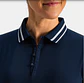 Polera Polo de mujer con botones de bucle Azul - Miniatura 4