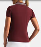 Polera Polo de mujer con botones de bucle burdeo - Miniatura 2