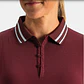 Polera Polo de mujer con botones de bucle burdeo - Miniatura 4