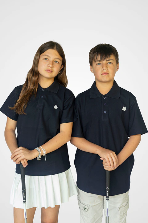 Polera golf de algodón niño piqué - Unisex