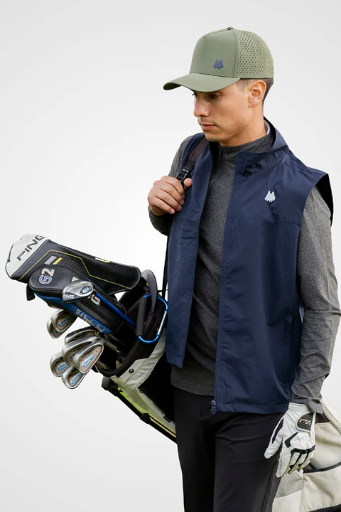 Polerón de golf segunda capa medio cierre – Hombre