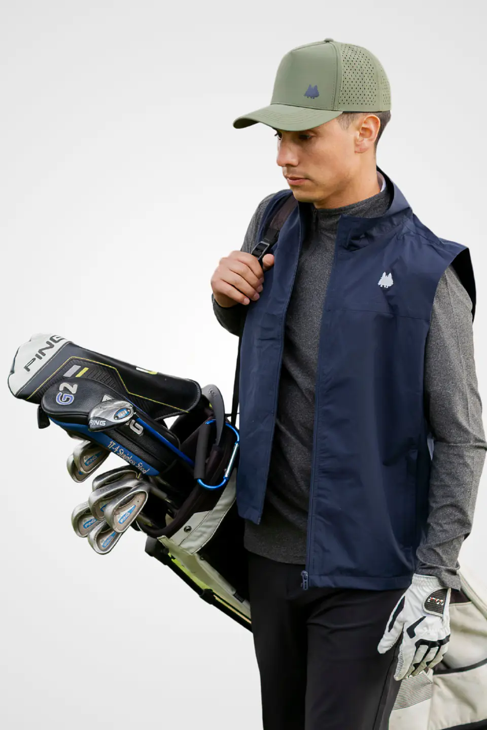 Polerón de golf segunda capa medio cierre – Hombre 2