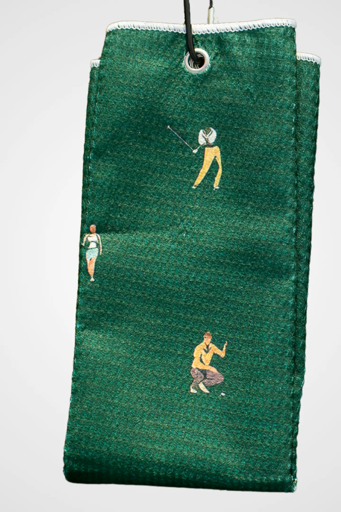 Toalla de golf microfibra con gancho - golfers 2