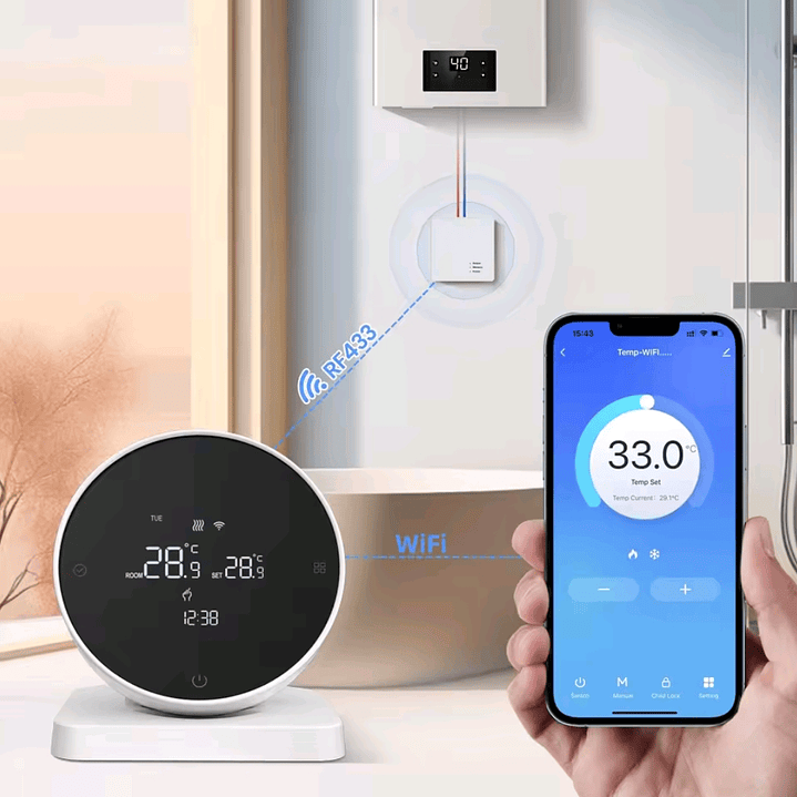 Termostato wifi Tuya Smart WT498 5