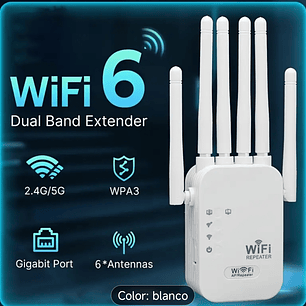 Repitidor wifi 2.4 ,5 G 1200 M 