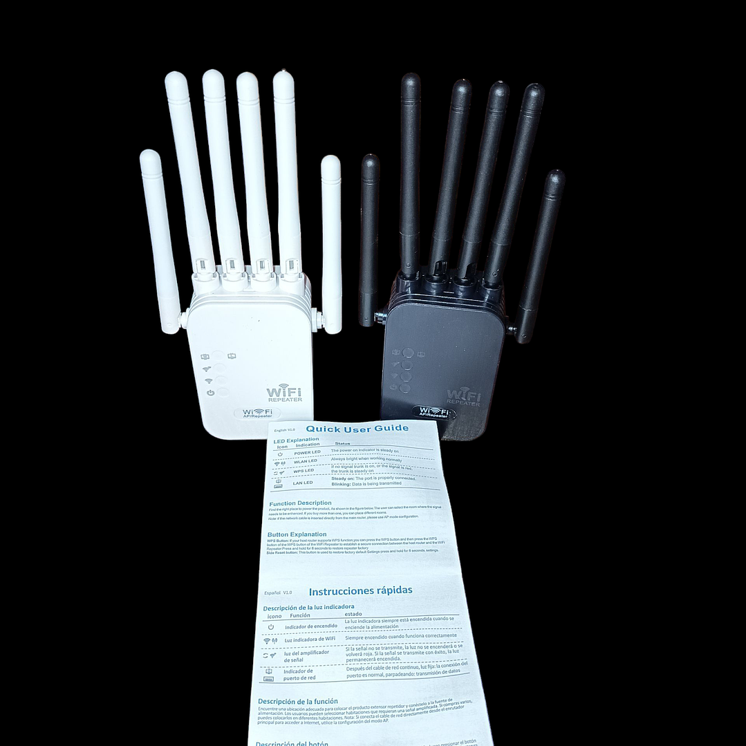 Repitidor wifi 2.4 ,5 G 1200 M  6