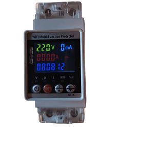 Regulador de voltaje digital 220 V. AC . 63 AH. Wifi para riel din