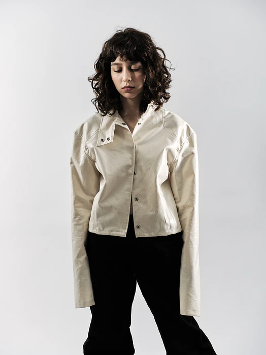 Coated Creme Jacket 1