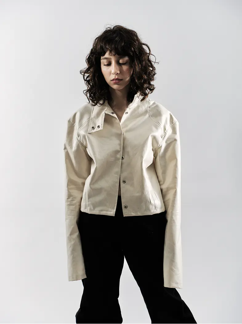 Coated Creme Jacket 1