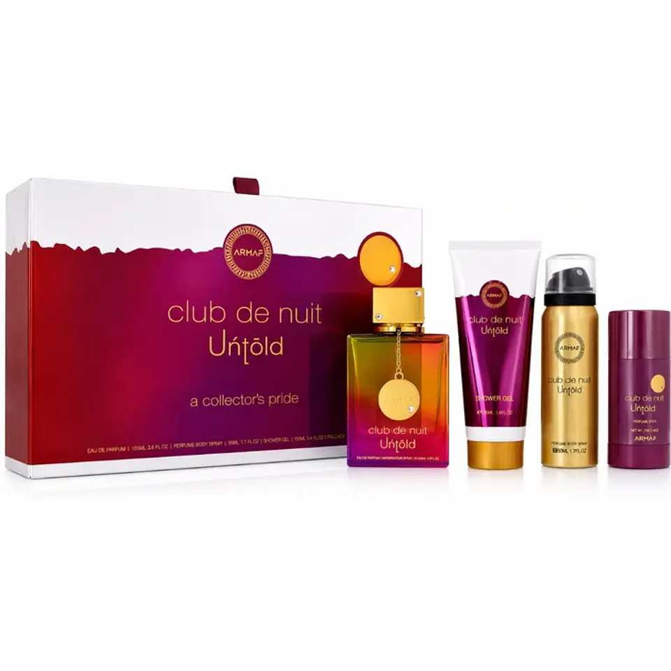 ESTUCHE UNTOLD 100ML + BODY + SPRAY + PERFUME SPRAY  1
