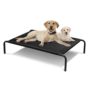 Cama Elevada Refrescante Perro Negra S