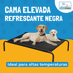 Cama Elevada Refrescante Perro Negra M - Image 2
