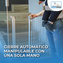 Reja Puerta Seguridad Bebés Mascota Ancho 65-74 x Alto 76 cm - Image 6