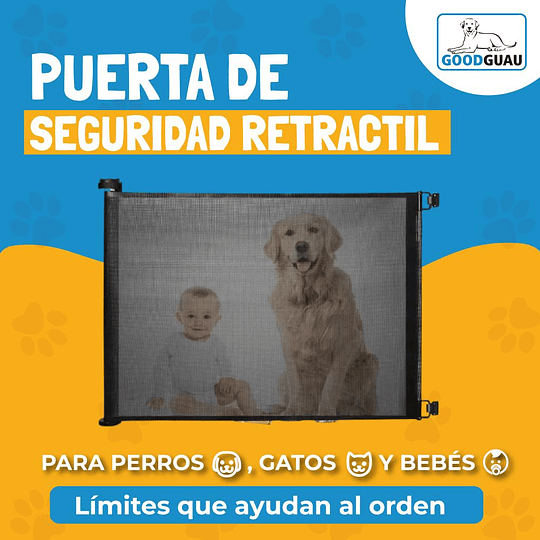 Puerta retractil Seguridad Bebé y Mascota hasta 1,54 mts - Image 2