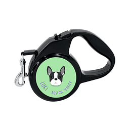 Correa retráctil diseño LOKI BOSTON TERRIER