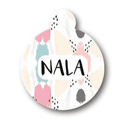Placa de identificación diseño  NALA